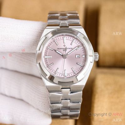 Swiss Copy Vacheron Constantin Overseas New 35mm Pink Dial Watch
